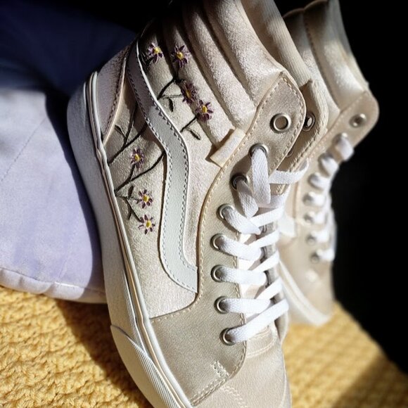 VANS Filmore HI Spring Satin Platform High Top Sk8 Comfy Trainer VN0A5EM7CRM NWT - Picture 6 of 17